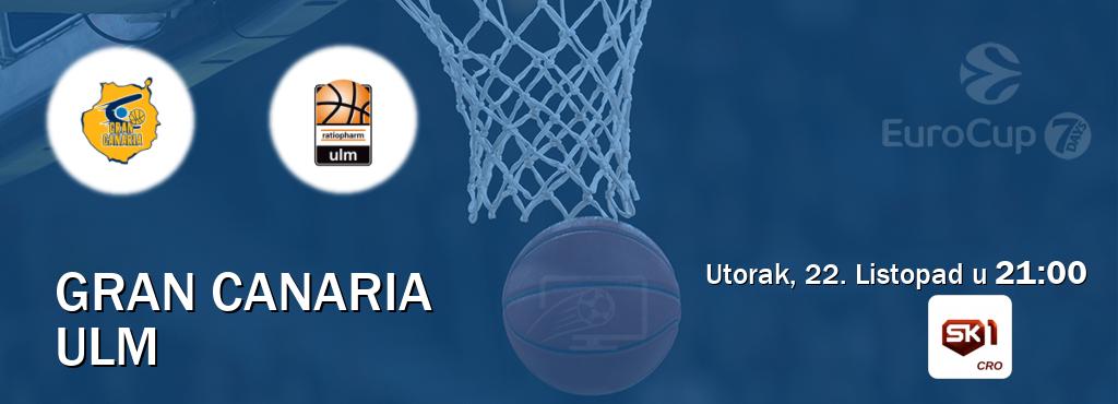 Izravni prijenos utakmice Gran Canaria i Ulm pratite uživo na Sportklub 1 (Utorak, 22. Listopad u  21:00).