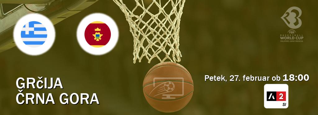 Prenos tekme med Grčija in Črna gora v živo na Arena Sport 2 (petek, 27. februar ob  18:00 uri).