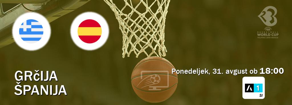 Grčija in Španija v živo na Arena Sport 1. Prenos tekme bo v ponedeljek, 31. avgust ob  18:00