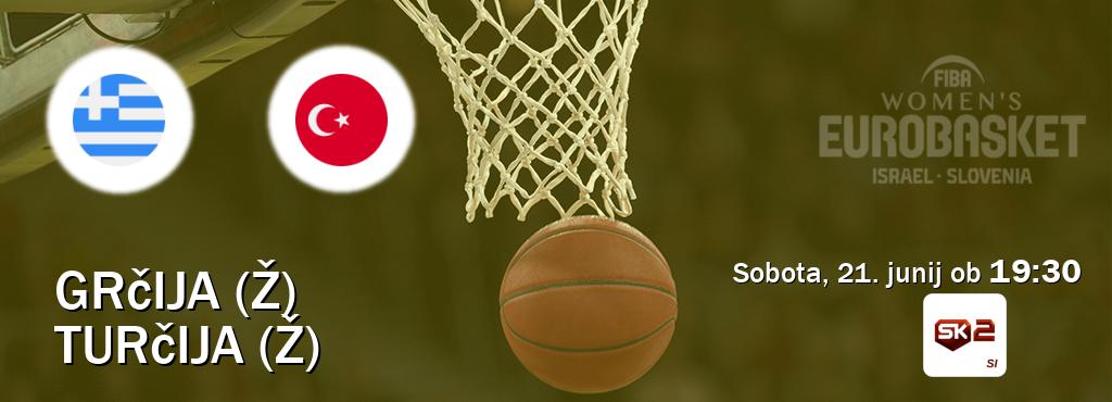 Dvoboj Grčija (Ž) in Turčija (Ž) s prenosom tekme v živo na Sportklub 2.