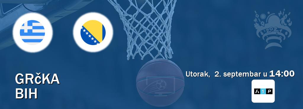 Izravni prijenos utakmice Grčka i BiH pratite uživo na Arena Premium 1 (utorak,  2. septembar u  14:00).