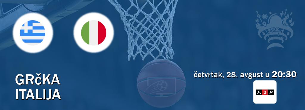 Izravni prijenos utakmice Grčka i Italija pratite uživo na Arena Premium 2 (četvrtak, 28. avgust u 20:30). Izravni prijenos utakmice Grčka i Italija pratite uživo na Arena Premium 2 (četvrtak, 28. avgust u 20:30).