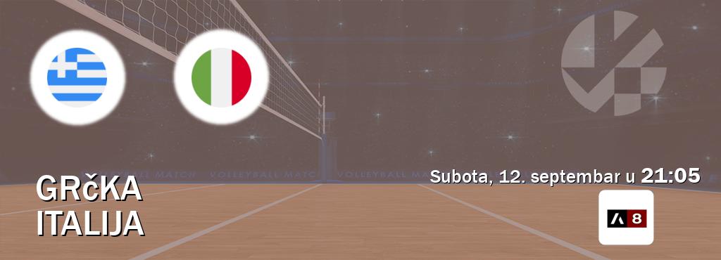 Izravni prijenos utakmice Grčka i Italija pratite uživo na Arena Sport 8 (subota, 12. septembar u  21:05).