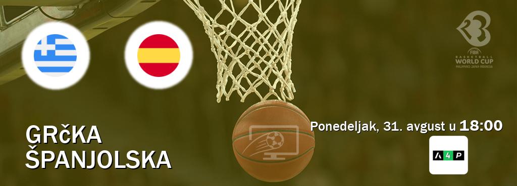 Izravni prijenos utakmice Grčka i Španjolska pratite uživo na Arena Premium 4 (ponedeljak, 31. avgust u 18:00). Izravni prijenos utakmice Grčka i Španjolska pratite uživo na Arena Premium 4 (ponedeljak, 31. avgust u 18:00).