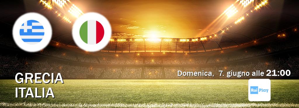 Il match Grecia - Italia sarà trasmesso in diretta TV su RaiPlay (ore 21:00)