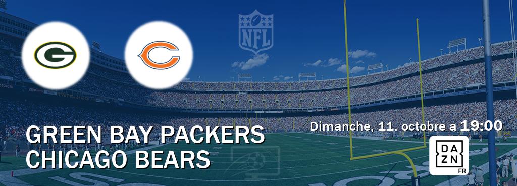 Match entre Green Bay Packers et Chicago Bears en direct à la DAZN (dimanche, 11. octobre a  19:00).