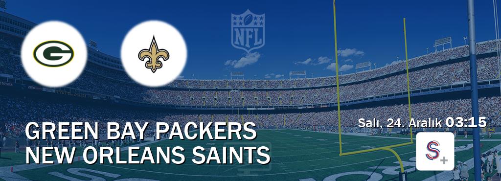 Karşılaşma Green Bay Packers - New Orleans Saints S Sport +'den canlı yayınlanacak (Salı, 24. Aralık  03:15).