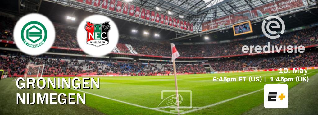 You can watch game live between Groningen and Nijmegen on ESPN+(US).