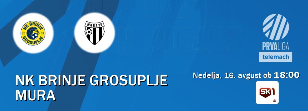 Dvoboj NK Brinje Grosuplje in Mura s prenosom tekme v živo na Sportklub 1.