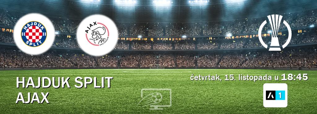 Izravni prijenos utakmice Hajduk Split i Ajax pratite uživo na Arena Sport 1 (četvrtak, 15. listopada u  18:45).