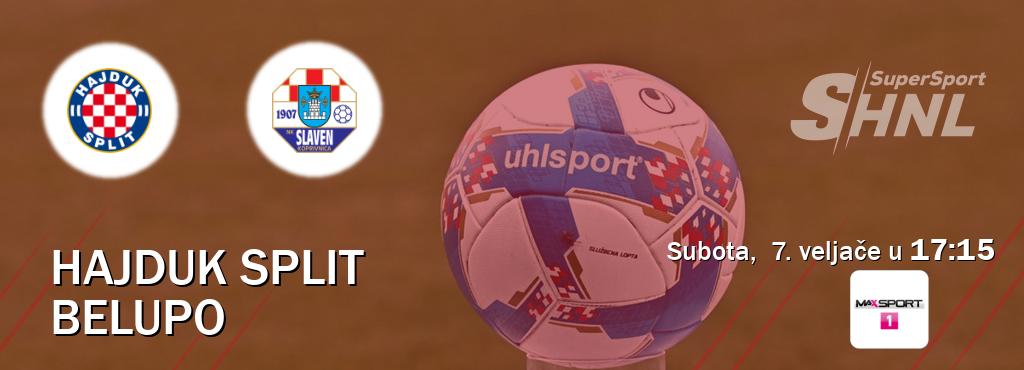 Izravni prijenos utakmice Hajduk Split i Belupo pratite uživo na MAXSport1 (subota,  7. veljače u  17:15).