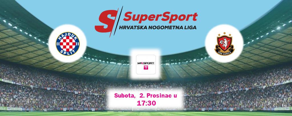 Izravni prijenos utakmice Hajduk Split i HNK Gorica pratite uživo na MAXSport1 (Subota,  2. Prosinac u  17:30).