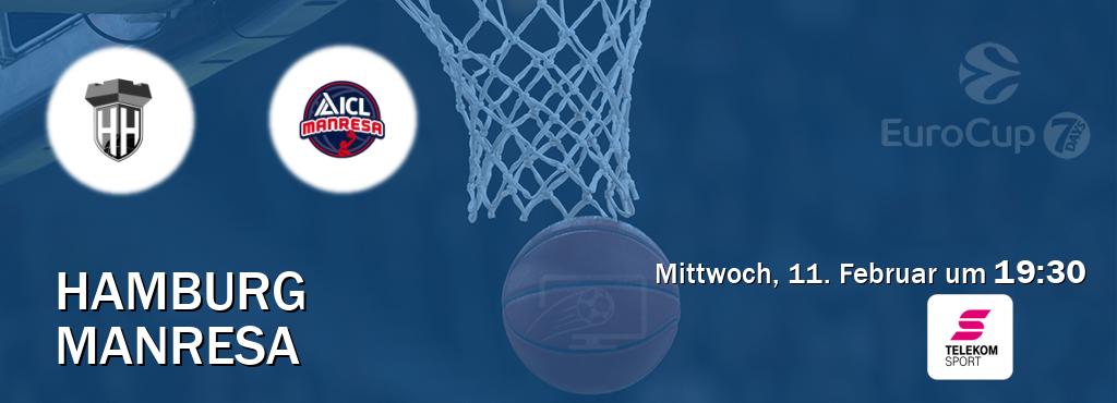 Das Spiel zwischen Hamburg und Manresa wird am Mittwoch, 11. Februar um 19:30, live vom Magenta Sport übertragen. Das Spiel zwischen Hamburg und Manresa wird am Mittwoch, 11. Februar um 19:30, live vom Magenta Sport übertragen.