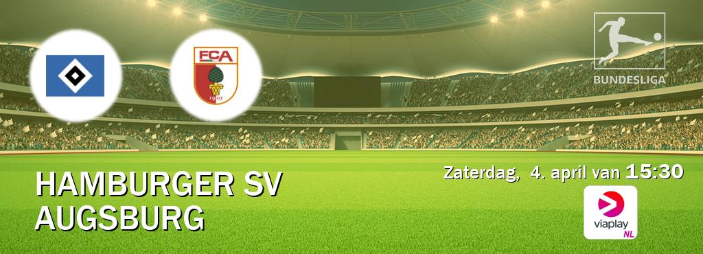 Wedstrijd tussen Hamburger SV en Augsburg live op tv bij Viaplay Nederland (zaterdag,  4. april van  15:30).