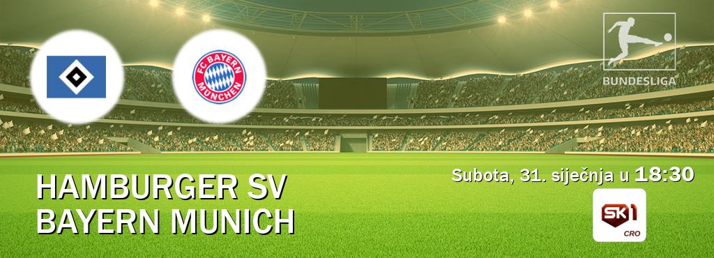 Izravni prijenos utakmice Hamburger SV i Bayern Munich pratite uživo na Sportklub 1 (subota, 31. siječnja u  18:30).