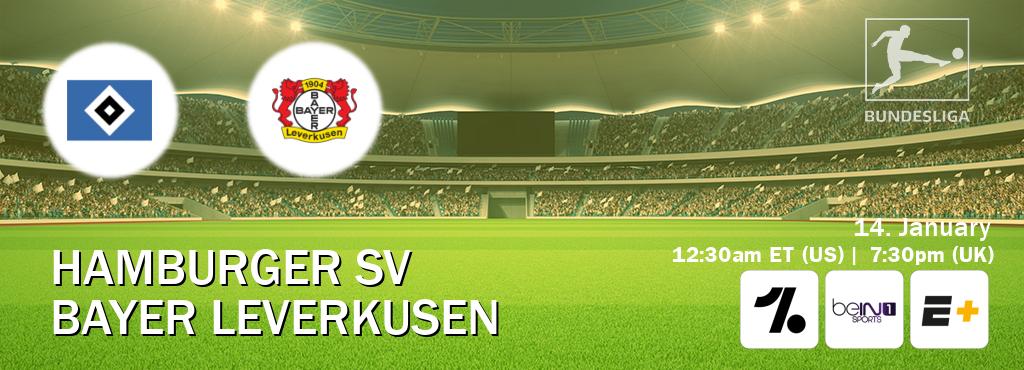 You can watch game live between Hamburger SV and Bayer Leverkusen on OneFootball, beIN SPORTS 1(AU), ESPN+(US).