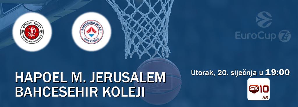 Izravni prijenos utakmice Hapoel M. Jerusalem i Bahcesehir Koleji pratite uživo na Sportklub 10 (utorak, 20. siječnja u  19:00).
