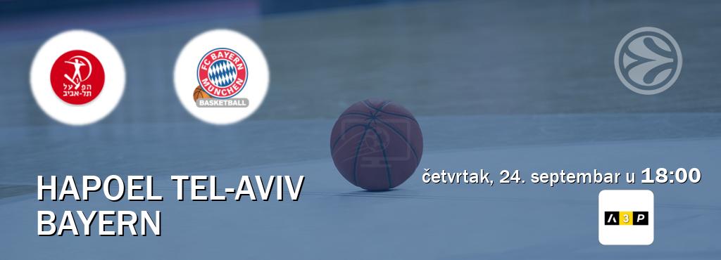Izravni prijenos utakmice Hapoel Tel-Aviv i Bayern pratite uživo na Arena Premium 3 (četvrtak, 24. septembar u 18:00). Izravni prijenos utakmice Hapoel Tel-Aviv i Bayern pratite uživo na Arena Premium 3 (četvrtak, 24. septembar u 18:00).
