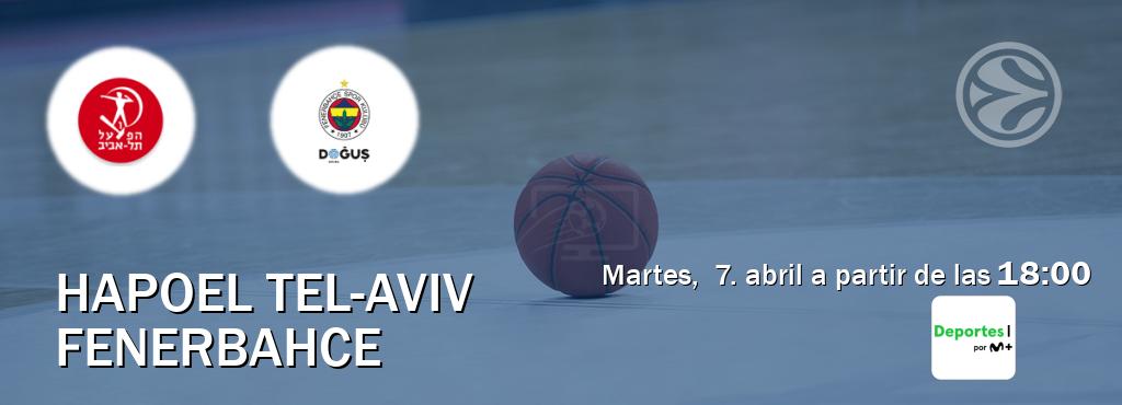 El partido entre Hapoel Tel-Aviv y Fenerbahce será retransmitido por Movistar Deportes (martes,  7. abril a partir de las  18:00).