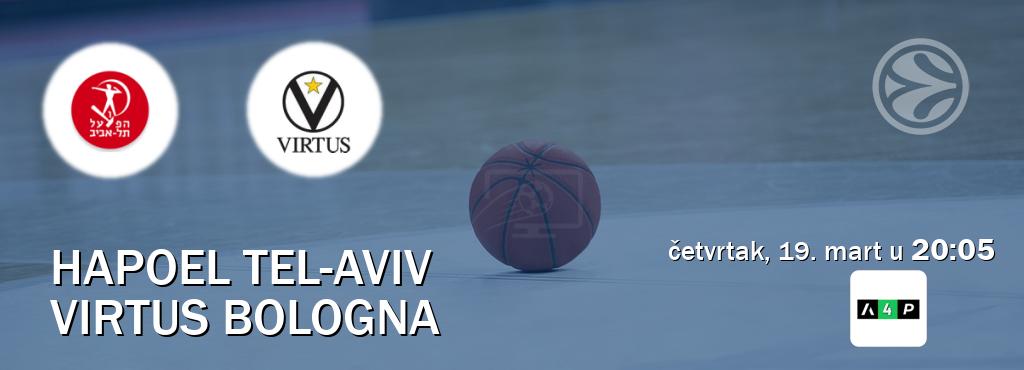 Izravni prijenos utakmice Hapoel Tel-Aviv i Virtus Bologna pratite uživo na Arena Premium 4 (četvrtak, 19. mart u  20:05).
