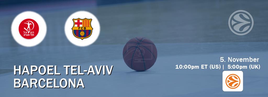 You can watch game live between Hapoel Tel-Aviv and Barcelona on EuroLeague TV. You can watch game live between Hapoel Tel-Aviv and Barcelona on EuroLeague TV.