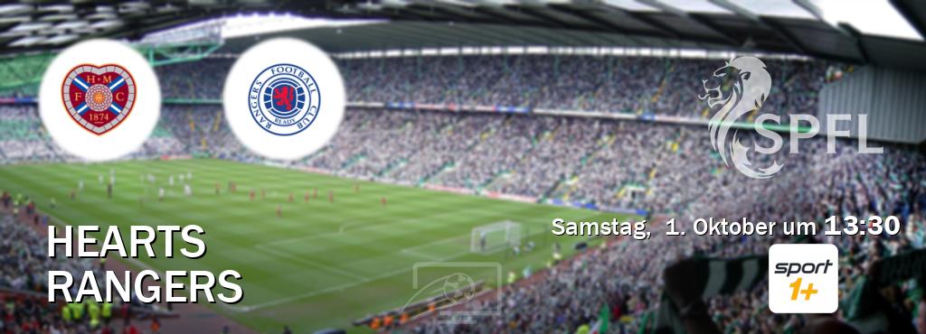 Das Spiel zwischen Hearts und Rangers wird am Samstag,  1. Oktober um  13:30, live vom SPORT1+ übertragen.
