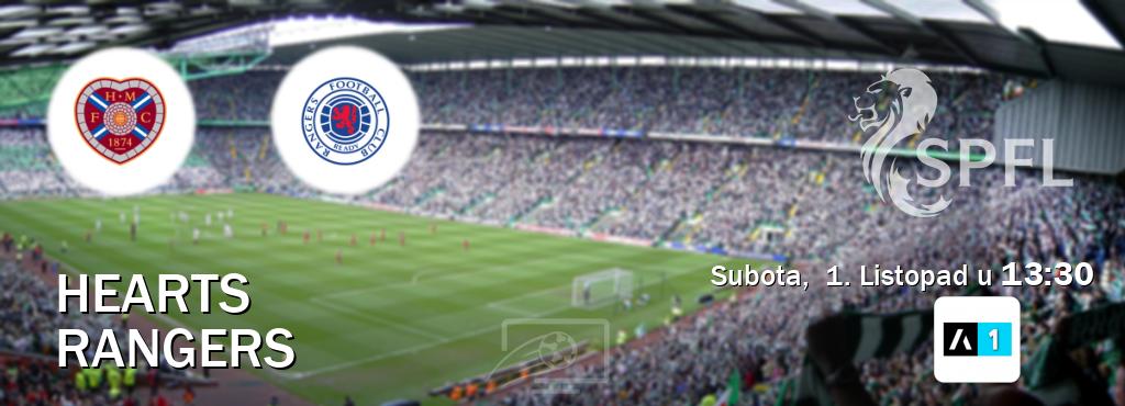 Izravni prijenos utakmice Hearts i Rangers pratite uživo na Arena Sport 1 (Subota,  1. Listopad u  13:30).