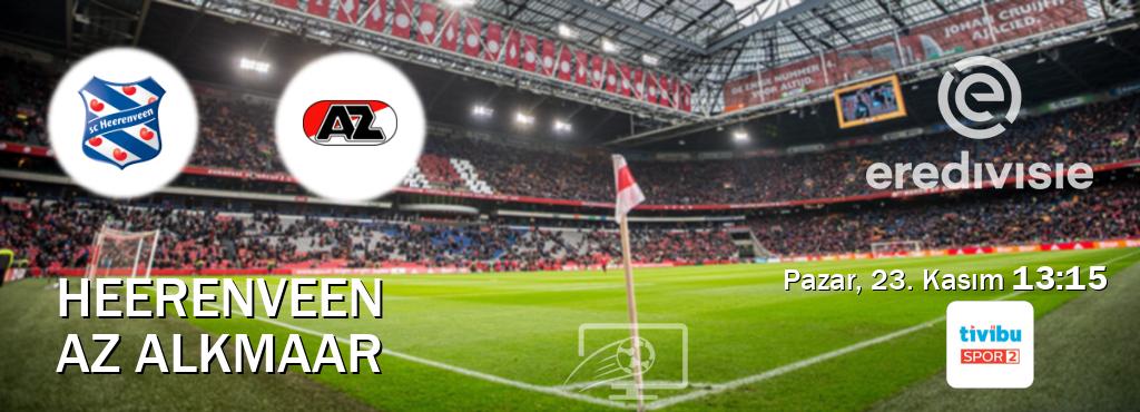 Karşılaşma Heerenveen - AZ Alkmaar Tivibu Spor 2'den canlı yayınlanacak (Pazar, 23. Kasım 13:15). Karşılaşma Heerenveen - AZ Alkmaar Tivibu Spor 2'den canlı yayınlanacak (Pazar, 23. Kasım 13:15).