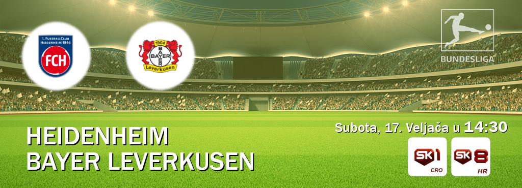 Izravni prijenos utakmice Heidenheim i Bayer Leverkusen pratite uživo na Sportklub 1 i Sportklub 8 (Subota, 17. Veljača u  14:30).