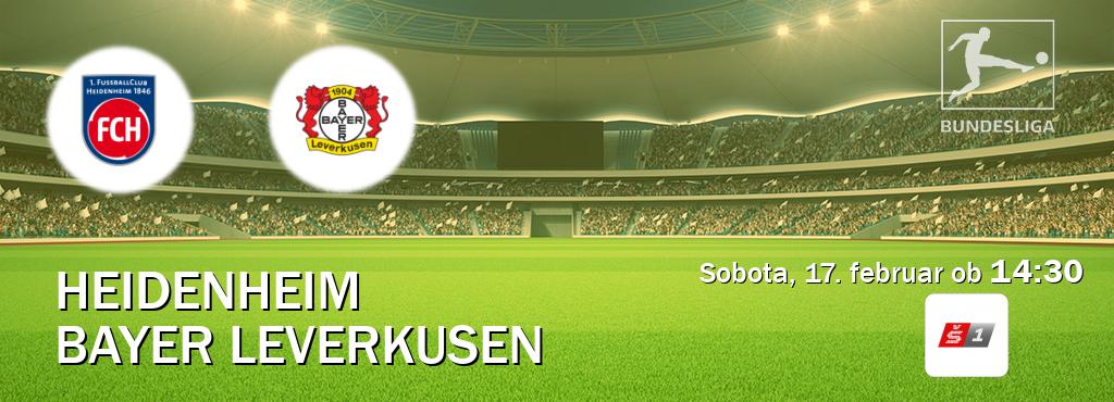 Heidenheim in Bayer Leverkusen v živo na Sport TV 1. Prenos tekme bo v sobota, 17. februar ob  14:30