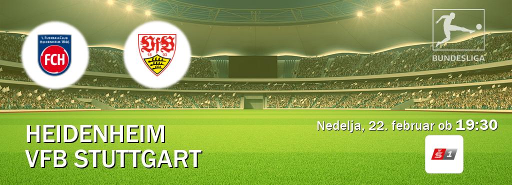 Prenos tekme med Heidenheim in VfB Stuttgart v živo na Sport TV 1 (nedelja, 22. februar ob  19:30 uri).
