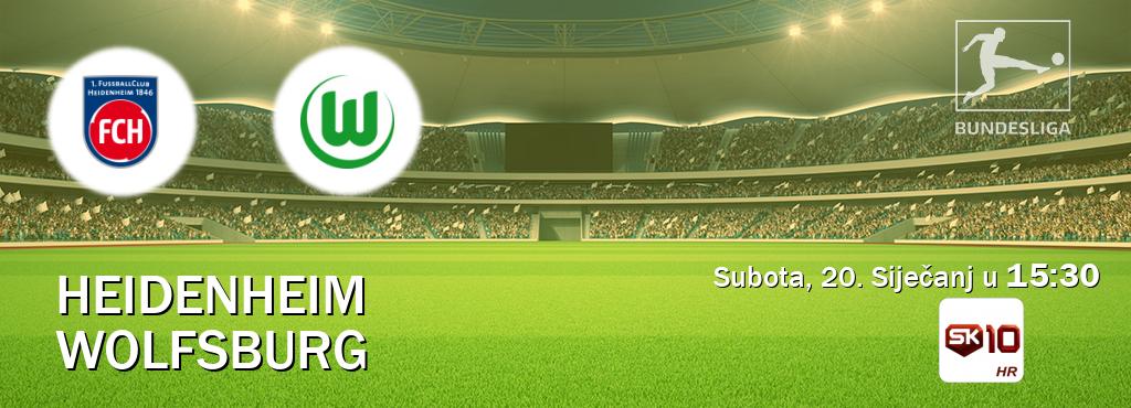 Izravni prijenos utakmice Heidenheim i Wolfsburg pratite uživo na Sportklub 10 (Subota, 20. Siječanj u  15:30).