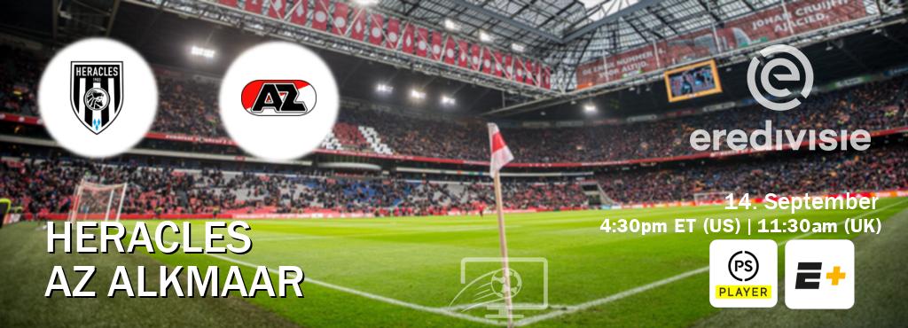 You can watch game live between Heracles and AZ Alkmaar on Premier Player(UK) and ESPN+(US). You can watch game live between Heracles and AZ Alkmaar on Premier Player(UK) and ESPN+(US).