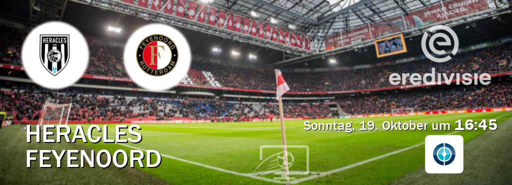 Das Spiel zwischen Heracles und Feyenoord wird am Sonntag, 19. Oktober um 16:45, live vom Sportdigital FUSSBALL übertragen. Das Spiel zwischen Heracles und Feyenoord wird am Sonntag, 19. Oktober um 16:45, live vom Sportdigital FUSSBALL übertragen.