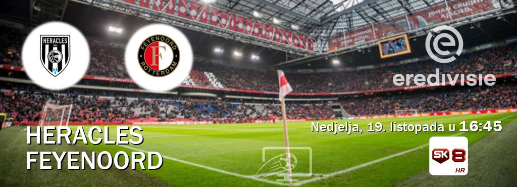 Izravni prijenos utakmice Heracles i Feyenoord pratite uživo na Sportklub 8 (nedjelja, 19. listopada u 16:45). Izravni prijenos utakmice Heracles i Feyenoord pratite uživo na Sportklub 8 (nedjelja, 19. listopada u 16:45).