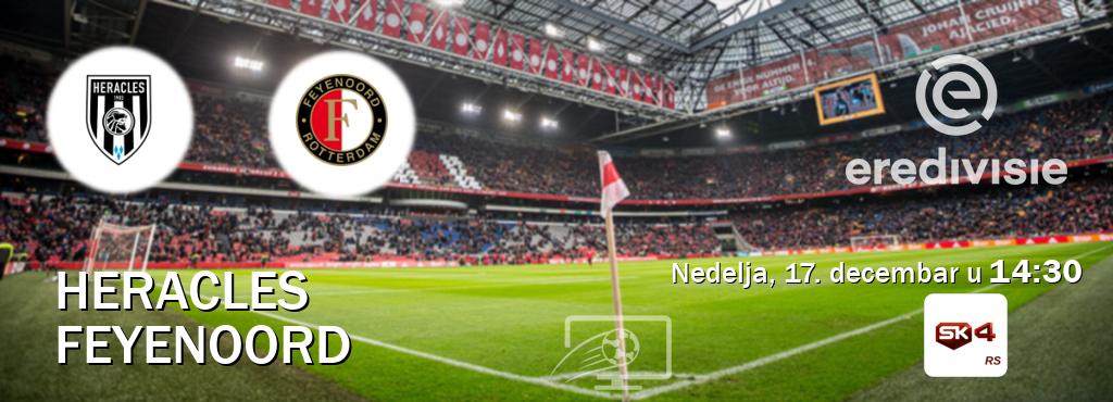 Izravni prijenos utakmice Heracles i Feyenoord pratite uživo na Sportklub 4 (nedelja, 17. decembar u  14:30).