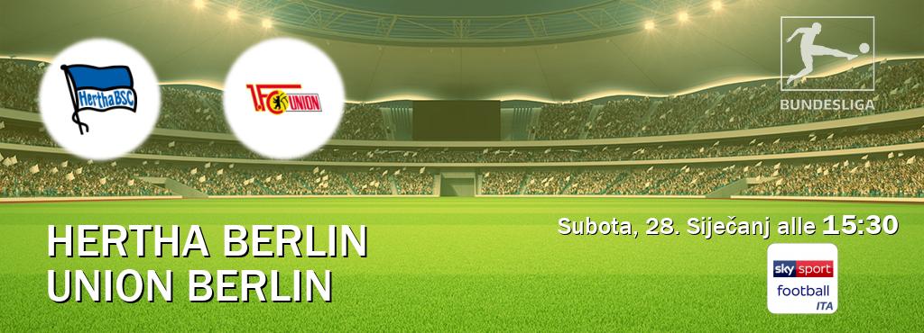 Il match Hertha Berlin - Union Berlin sarà trasmesso in diretta TV su Sky Sport Football (ore 15:30)