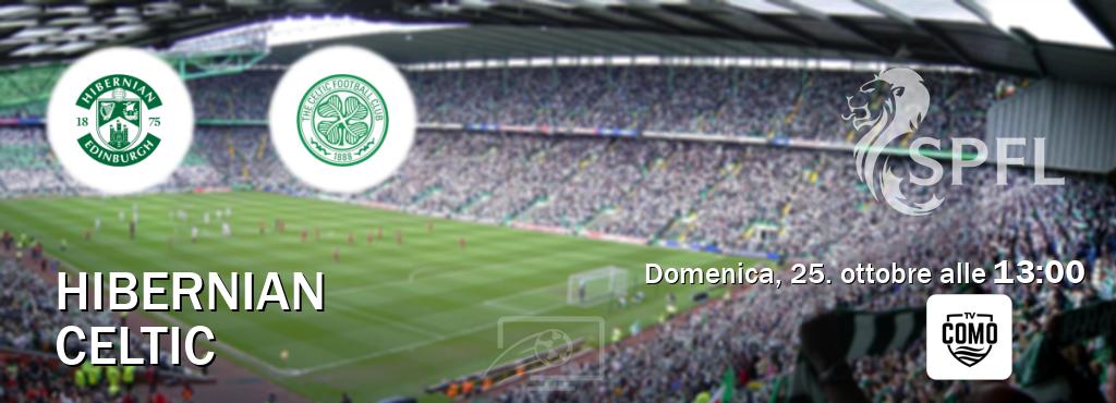 Il match Hibernian - Celtic sarà trasmesso in diretta TV su Como TV (ore 13:00)