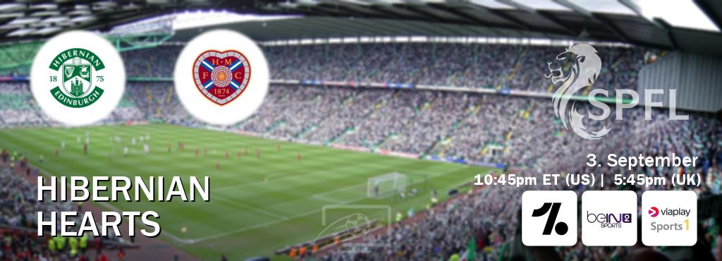 You can watch game live between Hibernian and Hearts on OneFootball, beIN SPORTS 2(AU), Viaplay Sports 1(UK). You can watch game live between Hibernian and Hearts on OneFootball, beIN SPORTS 2(AU), Viaplay Sports 1(UK).