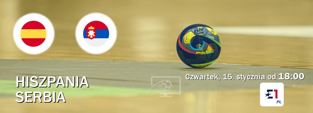 Gra między Hiszpania i Serbia transmisja na żywo w Eurosport (czwartek, 15. stycznia od  18:00).