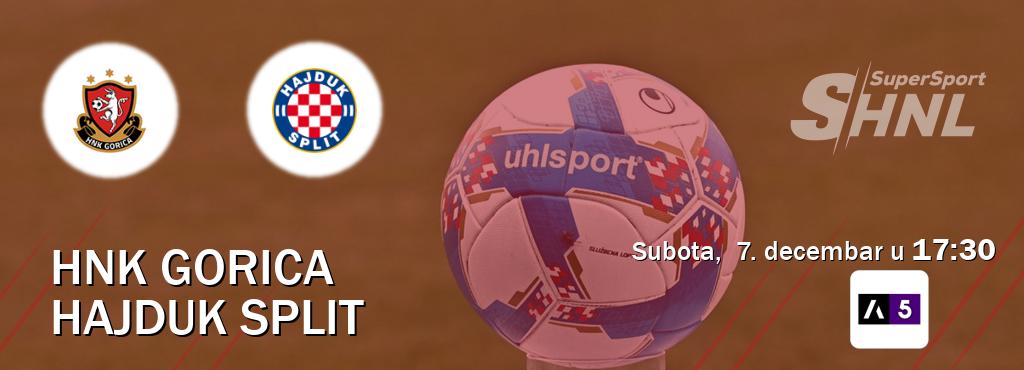 Izravni prijenos utakmice HNK Gorica i Hajduk Split pratite uživo na Arena Sport 5 (subota,  7. decembar u  17:30).