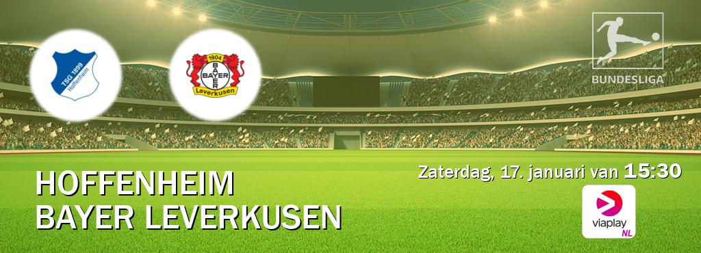 Wedstrijd tussen Hoffenheim en Bayer Leverkusen live op tv bij Viaplay Nederland (zaterdag, 17. januari van  15:30).