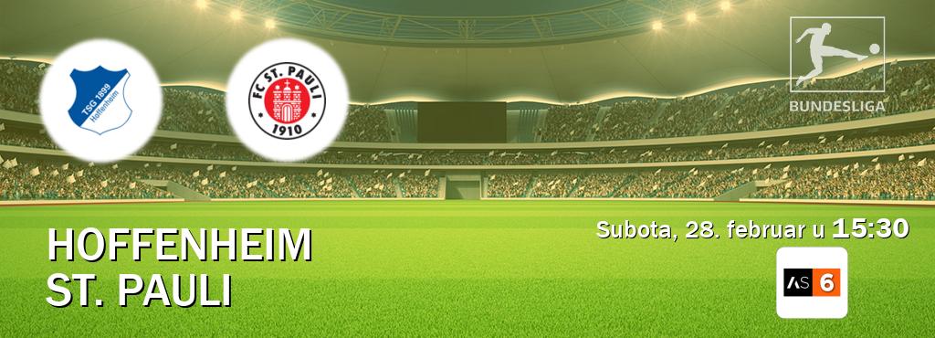 Izravni prijenos utakmice Hoffenheim i St. Pauli pratite uživo na Arena Sport 6 (subota, 28. februar u  15:30).