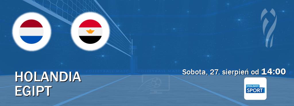 Gra między Holandia i Egipt transmisja na żywo w Polsat Sport (sobota, 27. sierpień od  14:00).