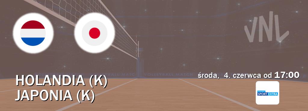 Gra między Holandia (K) i Japonia (K) transmisja na żywo w Polsat Sport Extra (środa,  4. czerwca od  17:00).