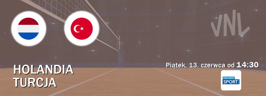Gra między Holandia i Turcja transmisja na żywo w Polsat Sport (piątek, 13. czerwca od  14:30).