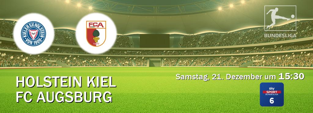 Das Spiel zwischen Holstein Kiel und FC Augsburg wird am Samstag, 21. Dezember um  15:30, live vom Sky Bundesliga 6 übertragen.