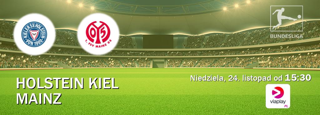 Gra między Holstein Kiel i Mainz transmisja na żywo w Viaplay Polska (niedziela, 24. listopad od  15:30).