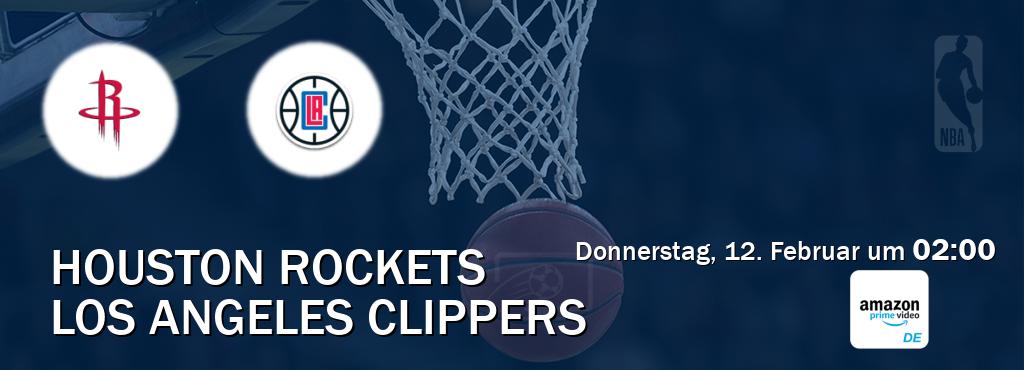 Das Spiel zwischen Houston Rockets und Los Angeles Clippers wird am Donnerstag, 12. Februar um  02:00, live vom Amazon Prime DE übertragen.
