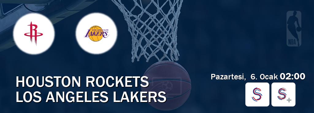 Karşılaşma Houston Rockets - Los Angeles Lakers S Sport ve S Sport +'den canlı yayınlanacak (Pazartesi,  6. Ocak  02:00).